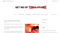 Desktop Screenshot of howtogetridoftonsilstones.org